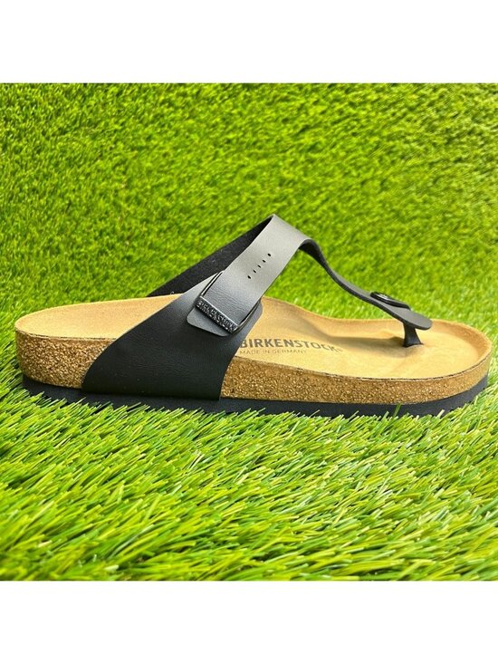 Birkenstock Gizeh Birko-Flor Mens Size 9 Black Brown Beach Outdoor Thong Sandals main image 6